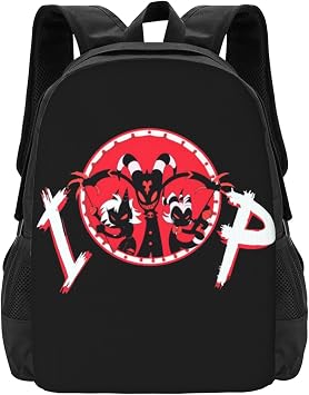 Helluva Boss Backpack,3d Print Laptop Backpack Lightweight Casual Daypack Bookbag 16.5 In, Black