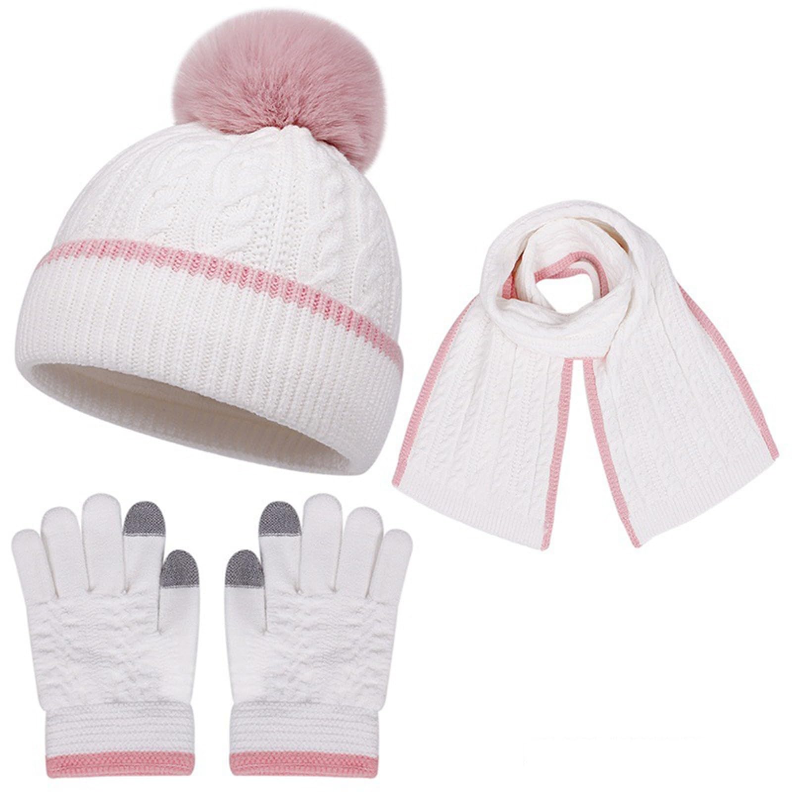 Ensemble bonnet écharpe gant bébé contre le froid et les irritations