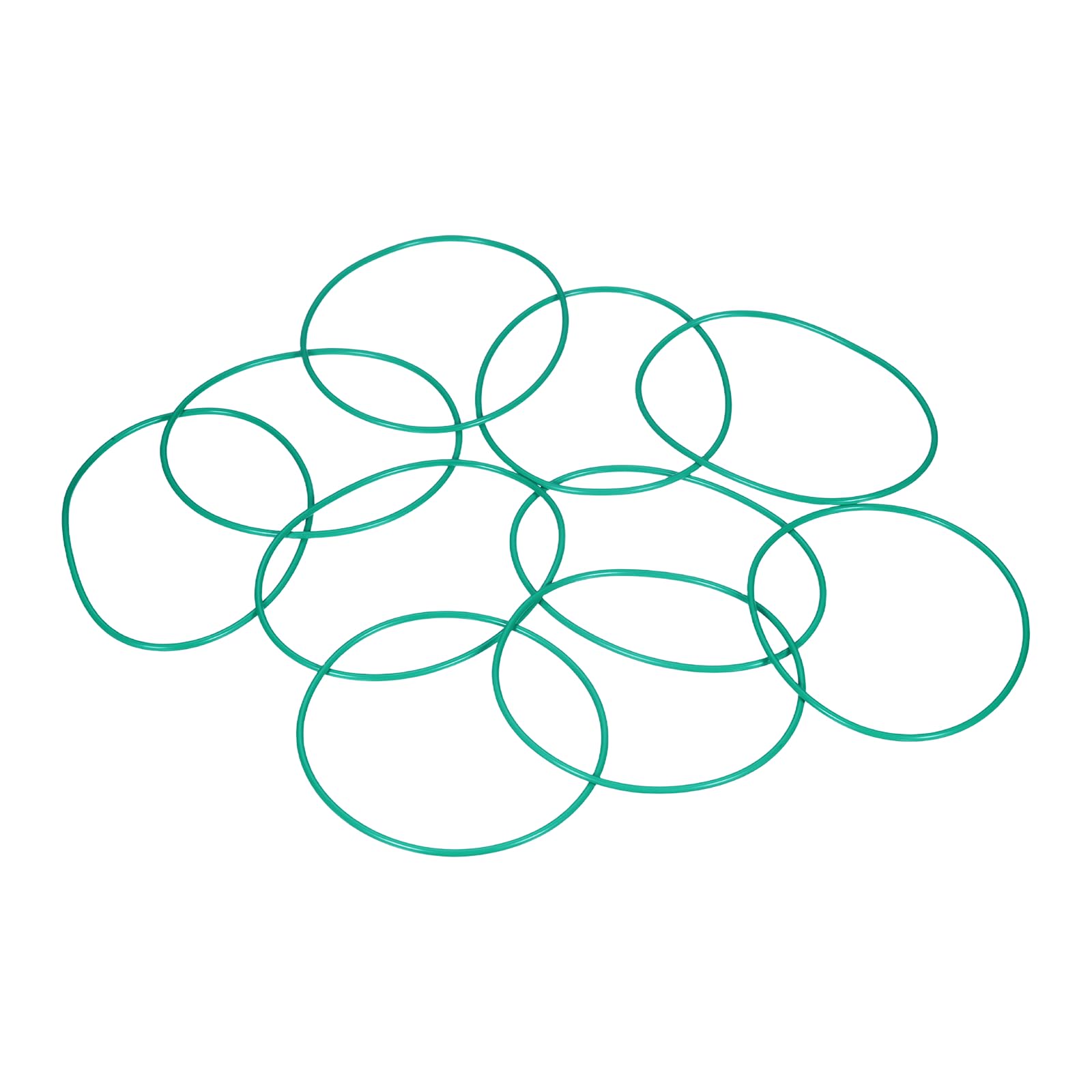 PATIKIL 10 Pcs Fluorine Rubber O-Rings 82mm OD 78mm ID 2mm Width Metric Round Sealing O Ring Seal Gasket for Machinery Industrial Engines Plumbing Faucet Hose Automotive