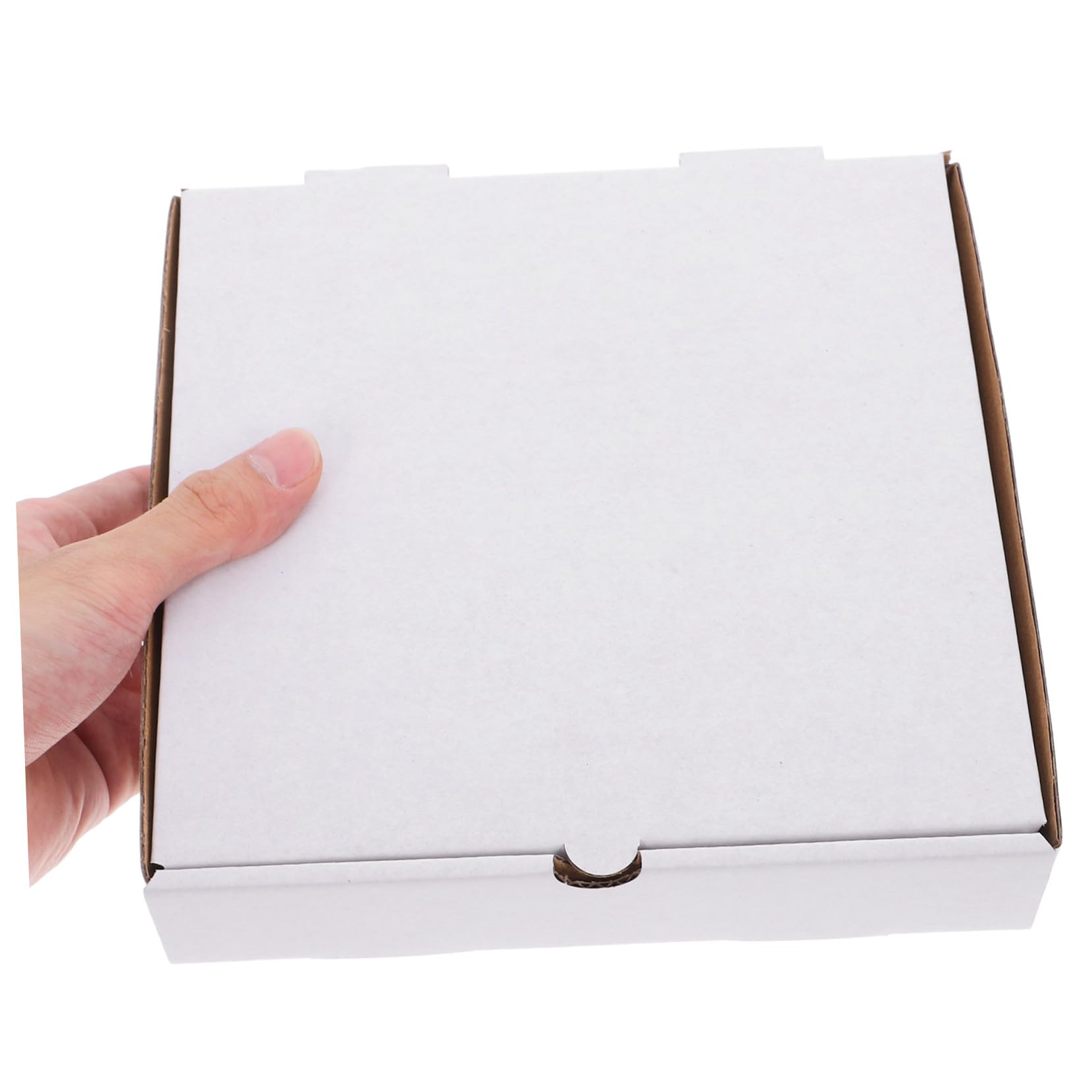 30 Szt. Szt Białych Falistych Pudełek Pizzę z Kraftowego Papieru Cali Wielokrotnego Użytku Wytrzymałe Opakowania Do Przechowywania i Transportu Pizzy Ciast Oraz Ciastek Utrzymujące