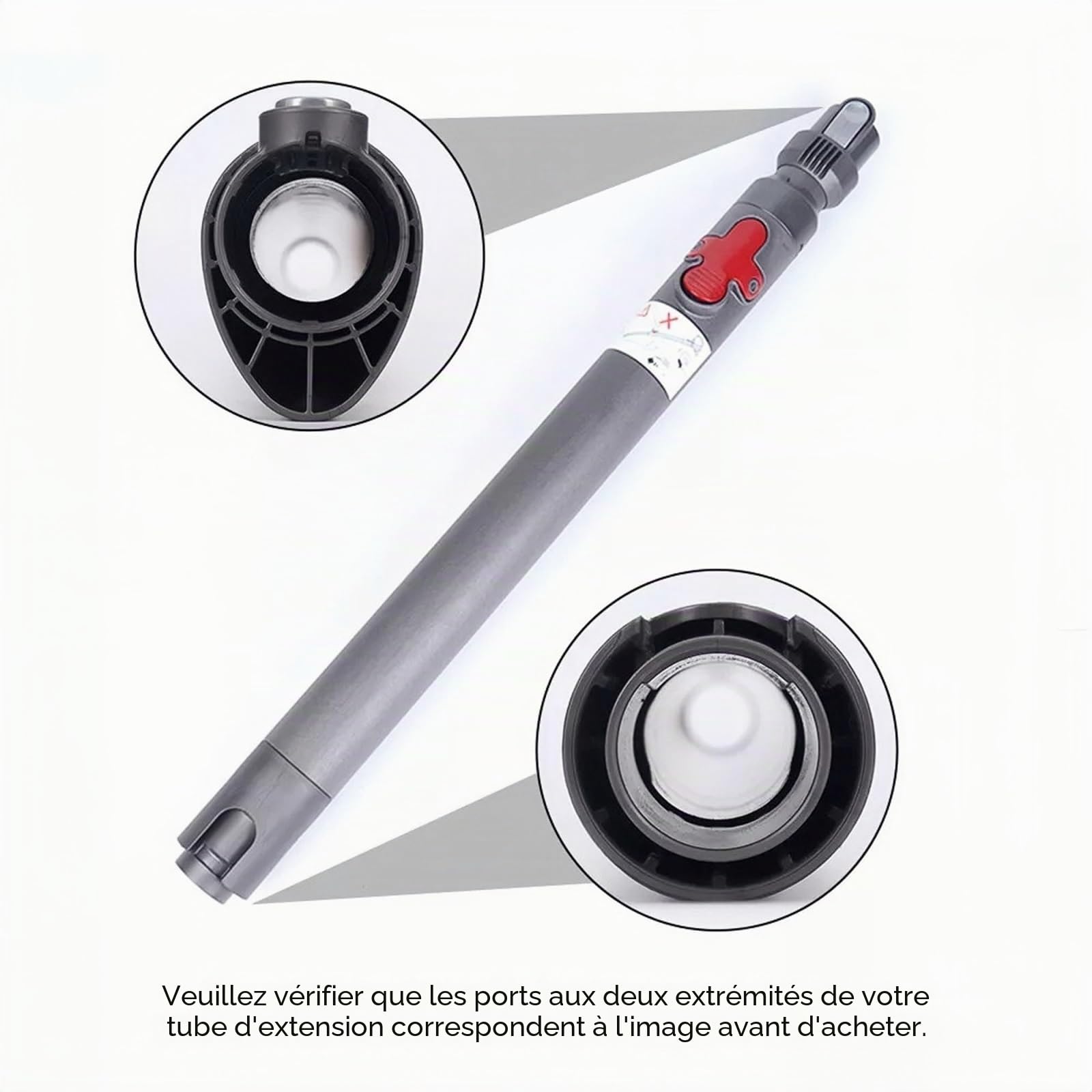 Tube Rallonge De Rechange 917260-04. Compatible Avec Dyson DC23, DC26, DC39 Et DC39C Les Accessoires Des Aspirateurs.