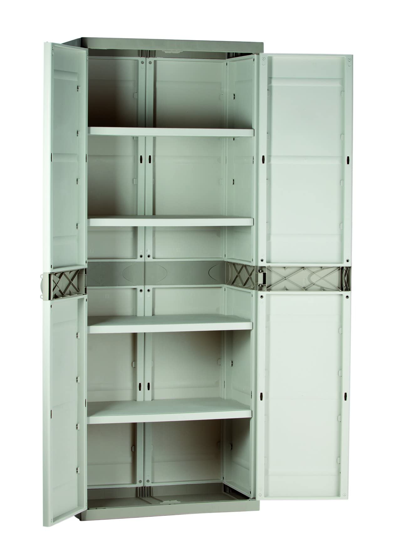 plastiken M282966 - Armario de Resina con 4 estantes plastek 176 x 70 x 44 cm