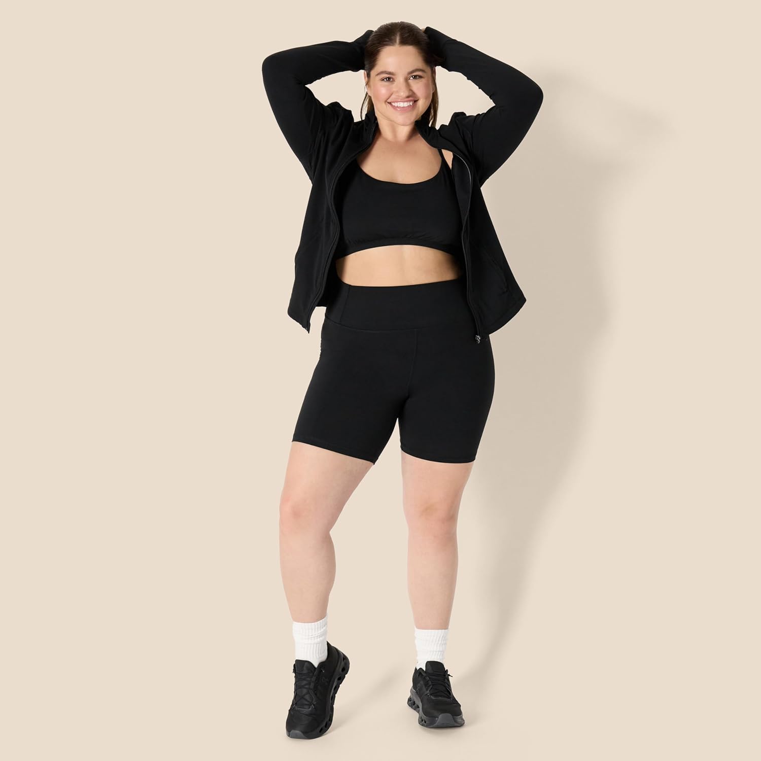 Amazon Essentials Women's Active FormFlex Buttery Soft High Waist Yoga Biker Shorts - Image 7