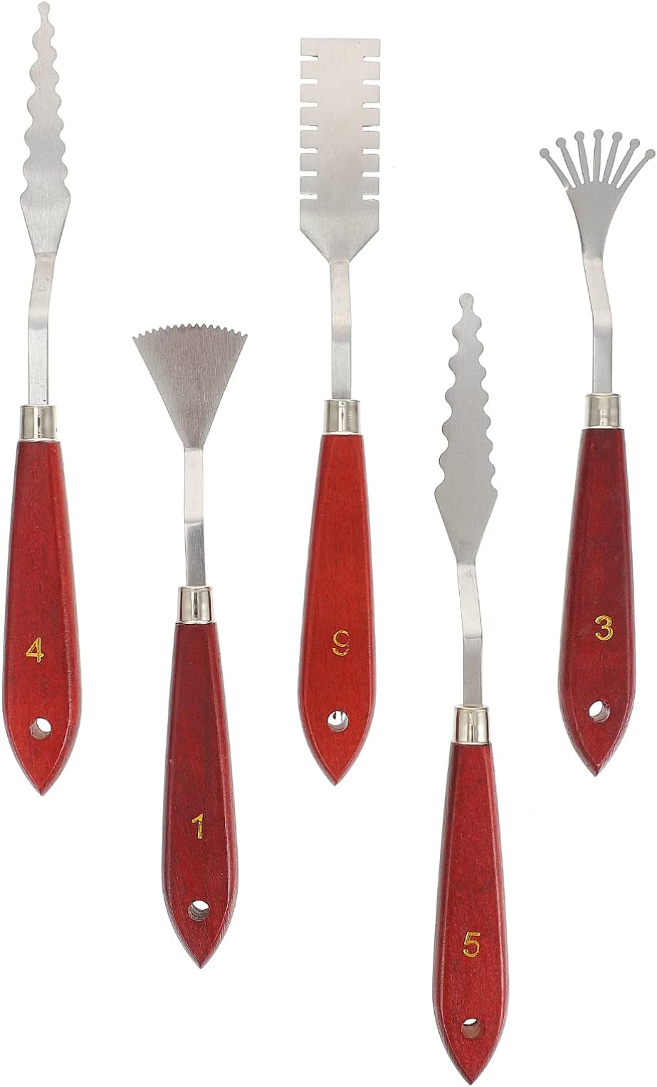 MILISTEN 5PCS Palette Knives, Paint Set, Oil Painting Scraper for Oil, Canvas, Acrylic Painting