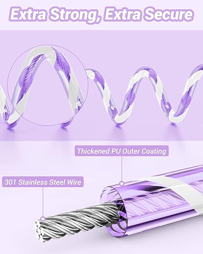 Miniatura 4 de Dr.meter Correa de muñeca antipérdida, paquete de 2 correas de seguridad para niños pequeños con cerradura de llave, arnés reflectante para caminar