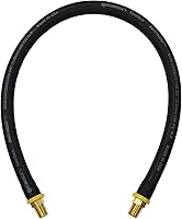 Vista 7 de Manguera corta de compresor de aire de 8.5 pulgadas: conexiones de 1/4" macho NPT a 1/4" macho NPT (latón libre de plomo)