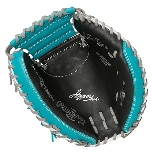 Rawlings(ローリングス)野球用 グラブ グローブ 軟式 大人用 HYPER TECH COLOR SYNC GR5HTC2AF ブラック/Mグリーン [キャッチャー用] サイズ 33 ※右投げ用(左手着用) 5枚目