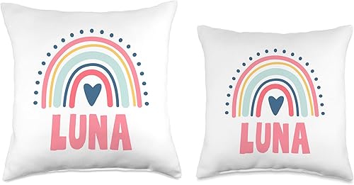 Miniatura 3 de Idea Regalo Personalizzata con Nome Gifts Idea Luna Name Custom Woman Myth Legend Pink Birthday Party Throw Pillow, 18x18, Multicolor