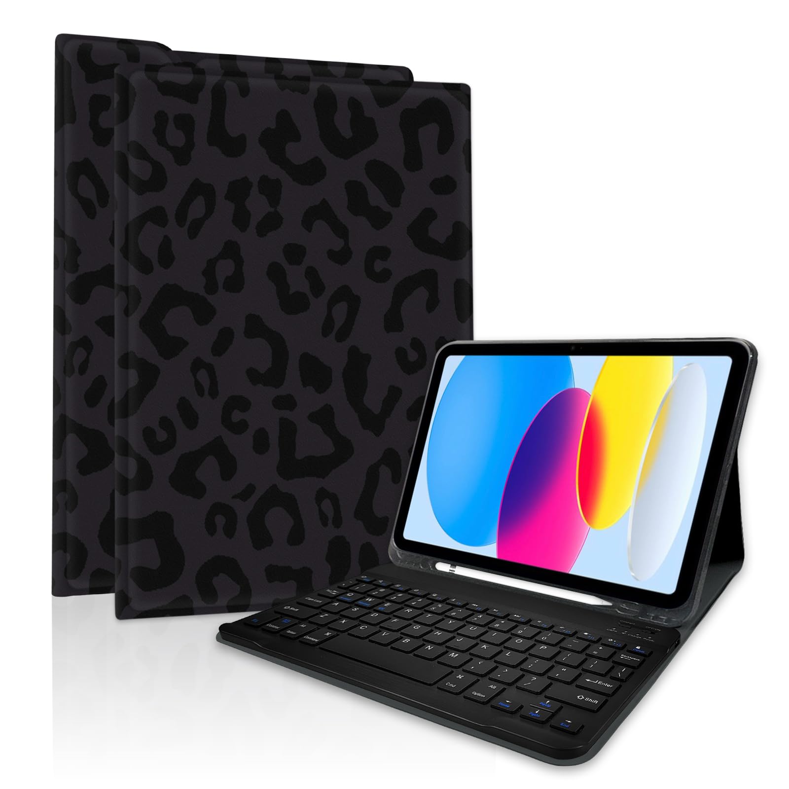 TopPerfekt for iPad Air 11-inch M2 2024/M3 2025 Keyboard Case, ipad Pro 11 (4th, 3rd, 2nd, 1st Gen 2022/2021/2020/2018) Detachable,Pencil Holder for iPad Air 4/5th 2020/2022 10.9