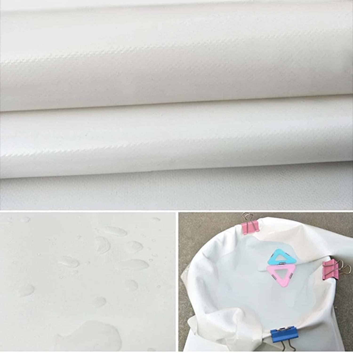 Lona Resistente e Impermeable de 3 x 8 m, Lona de Polietileno con Bordes Reforzados, Funda Multiuso