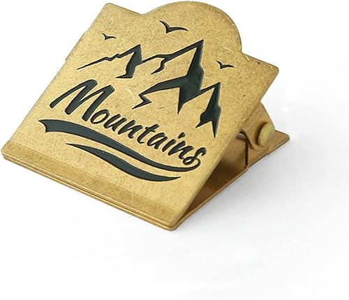 Clip de latón - Clips de carpeta para diarios, decorativo, viaje y organizador de pared