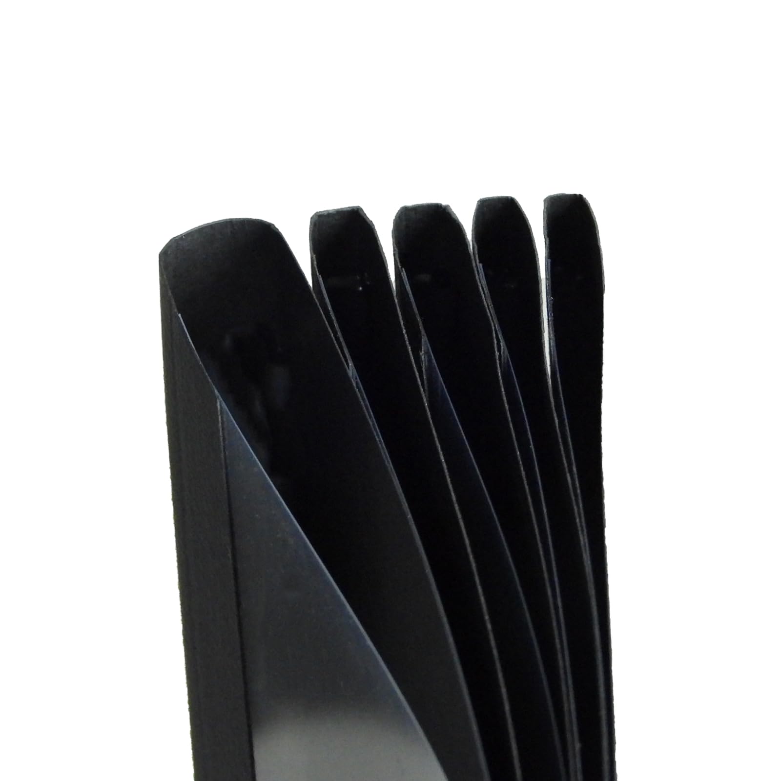 RAYSON Couvertures de reliure thermique, 15-100 feuilles, 2 mm, 3 mm, 4 mm, 6 mm, 12 mm, A4, Noir, Pack de 25
