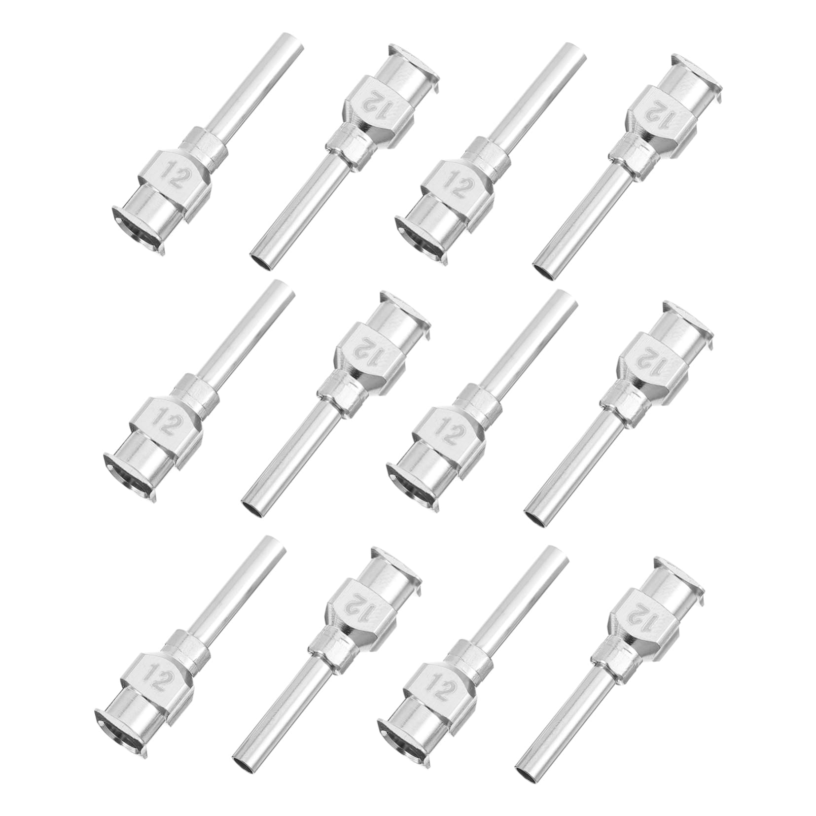 HEALEEP 12g Precision Tip Needles Set Stainless Steel Dispensing Needles for Glue Liquid Applicati