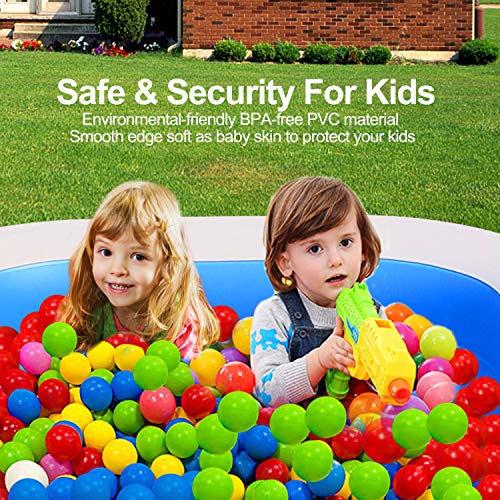 Homech Inflatable Swimming Pool, Inflatable Kiddie Pool, Full-Sized Family Lounge Pools, Family Swimming Pools Above Ground for Baby, Kids, Adults, Toddlers, Outdoor, Garden, Backyard, for Ages 3+