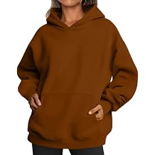 Womens Hoodies Sweater Long Sleeve Kangaroo Pocket Winter Fall Lounge Wear Home Office Fashion Cute Oversized Tops