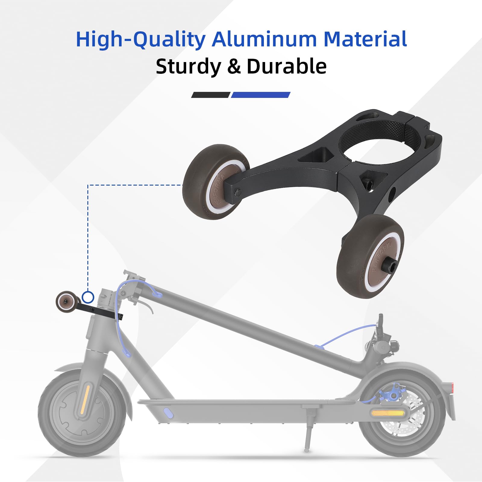 Ulip Support pliable pour scooter électrique Xiaomi M365 1S Pro Pro 2 - Pour roue auxiliaire Xiaomi 3/4 Lite