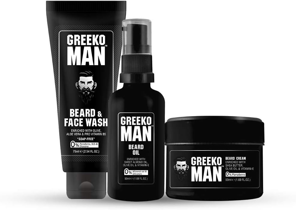 Vasu Greeko Man Beard Growth and Styling Kit