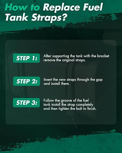 Miniatura 4 de SCITOO 578-237 Juego de 2 correas para tanque de combustible compatibles con Cadillac EscaladeEscalade ESVEscalade EXT, para Chevy