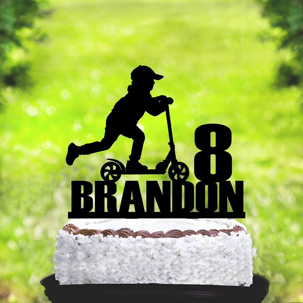 Buy Personalized Cake Topper Scooter Birthday Cake Topper Push Scooter