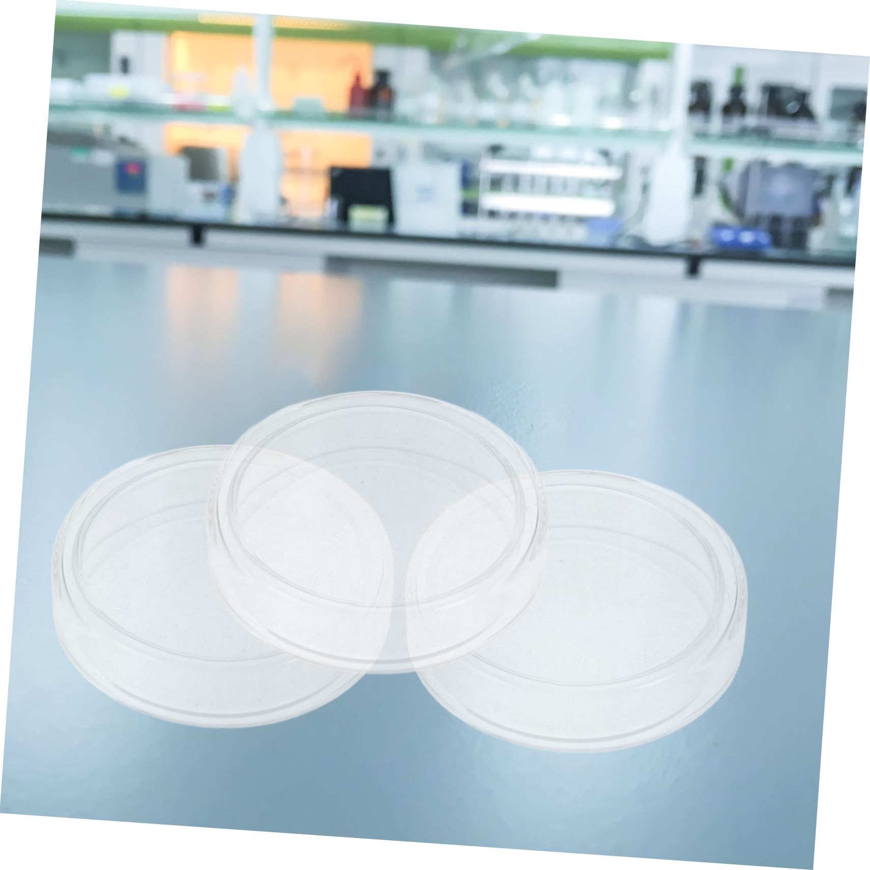 Gatuida 6piezas Placas De Petri De Laboratorio Transparentes Para Células y Tejidos Bandeja De Cultivo De Borosilicato Con Tapa Para Experimentos Biología