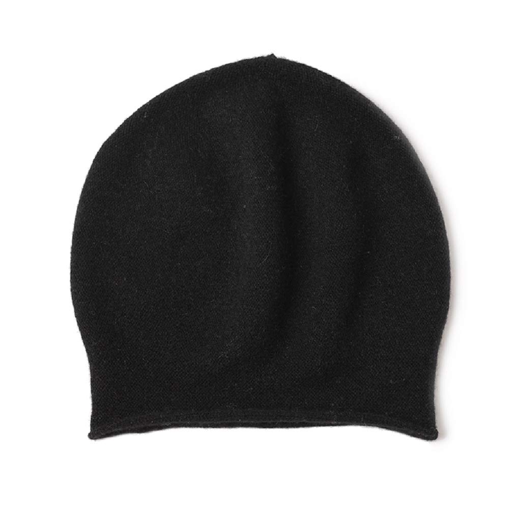 Rollkante Damen lässig Kaschmir Cashmere Beanie Mütze