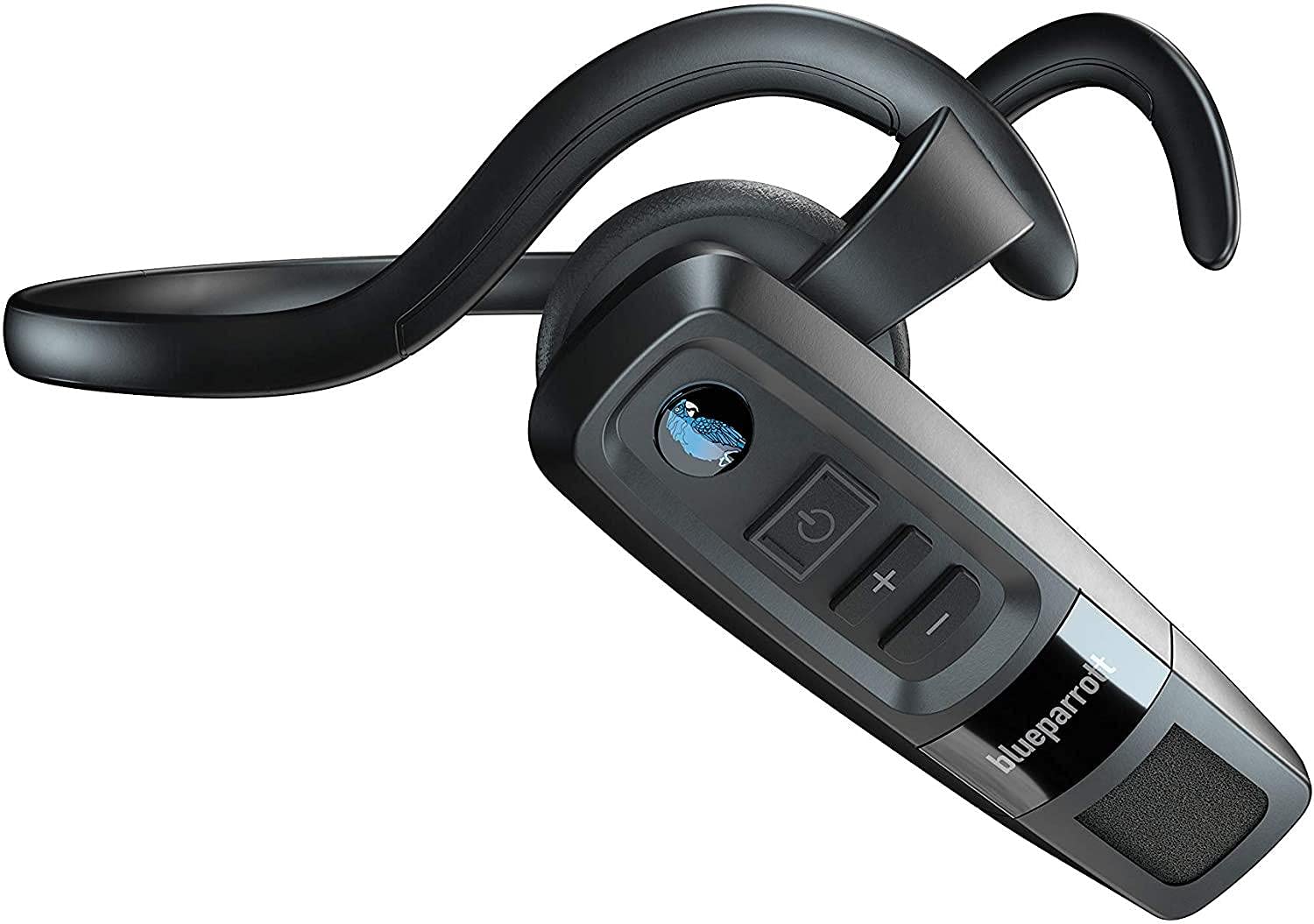 JabraBlueParrott C300-XT – 80% Noise-Cancelling Compact Bluetooth Headset with Long Wireless Range – Black