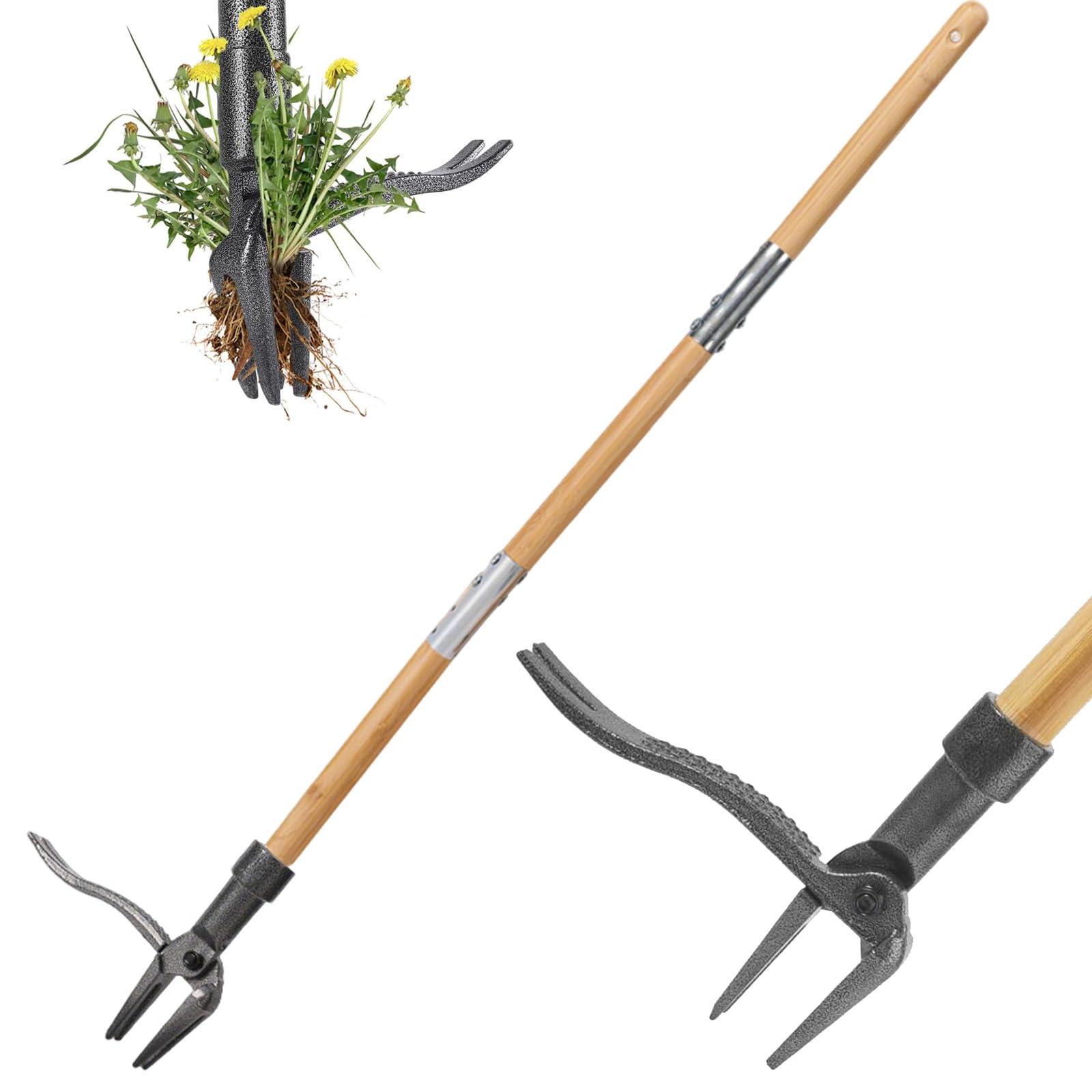 Vurlexat 113cm Standing Weed Puller Remover Tool with Long Handle