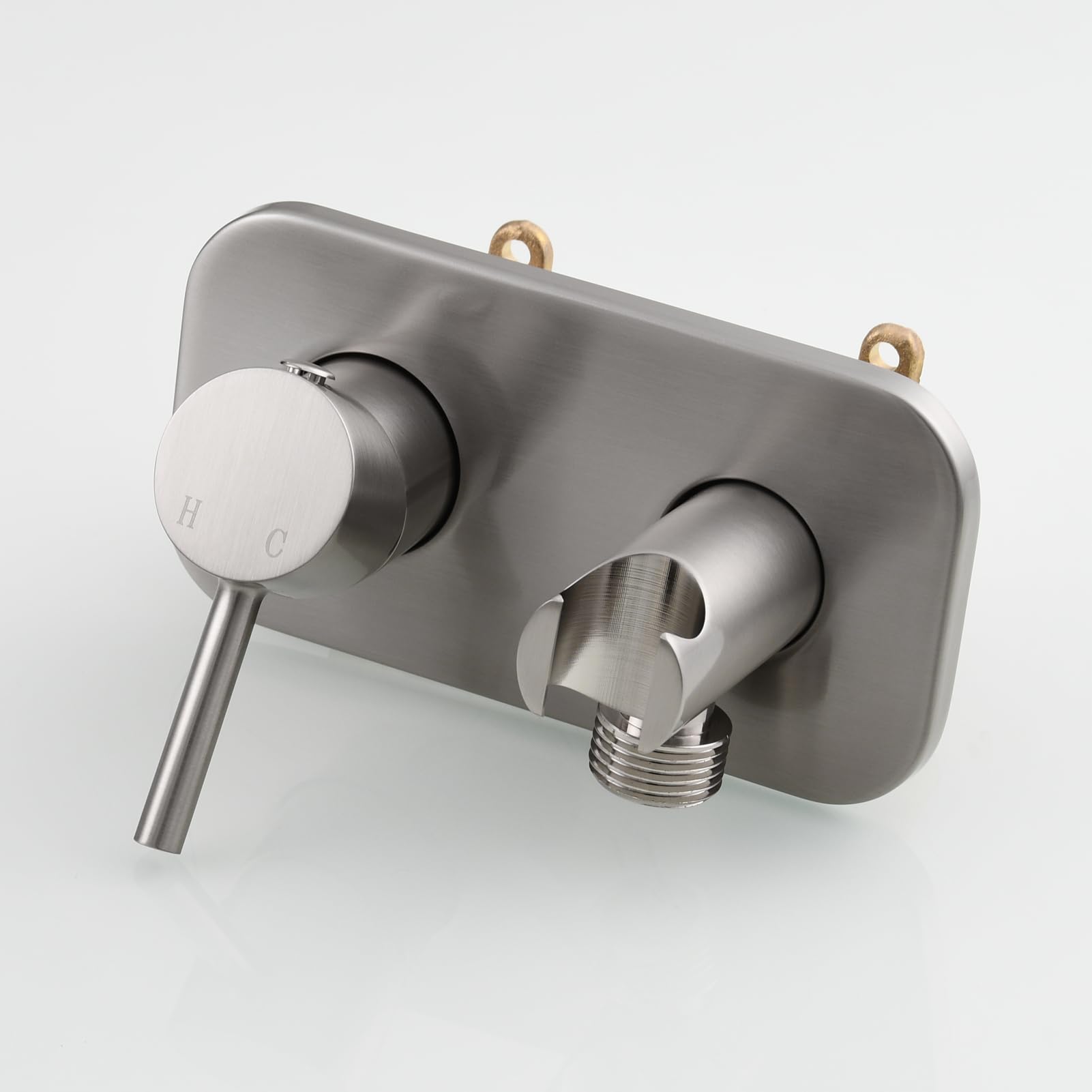 Kit de bidé portátil de acero inoxidable montado en la pared para higiene íntima, fácil instalación, presión de agua ajustable, ideal para la comodidad del baño WS024F9