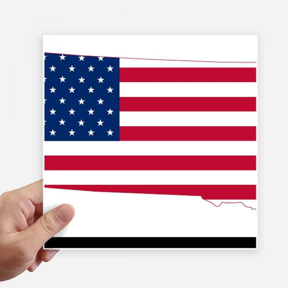 Sticker carte USA South Dakota grand format 20cm imperméable pour décoration pc et valise 4x