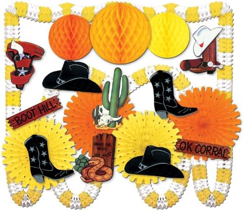 Beistle 21-Piece Western Decorating Kit