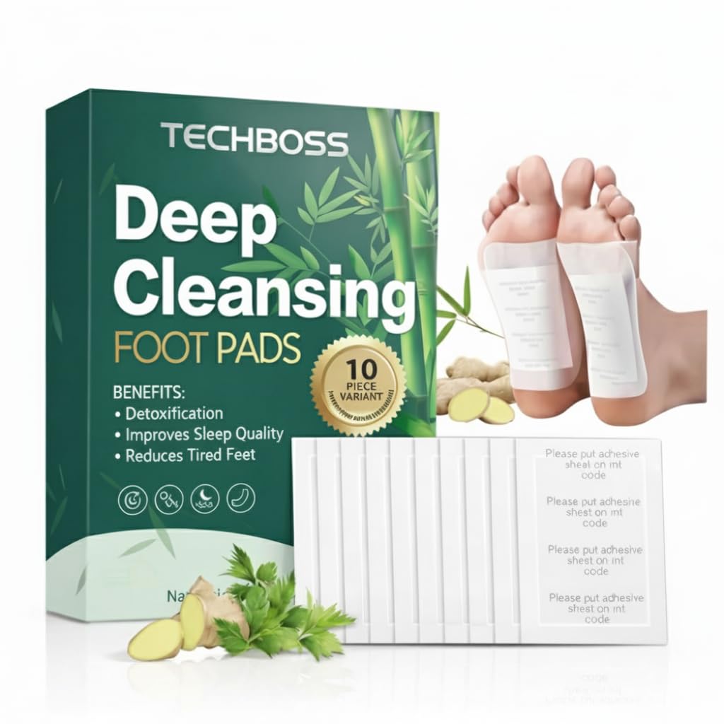 Pack of 2 Herbal and Gentle Detoxification Foot Patches (20 Piece) – All-Natural Body Cleansing & Toxin Removal Formula – Soothing Bamboo Vinegar Pads for Better Sleep, Energy, and Stress Relief-picture-27