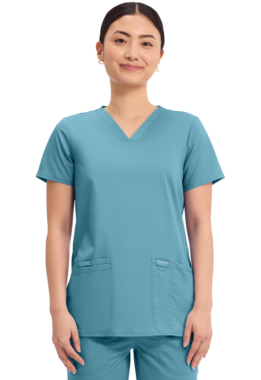 Cherokee Women's Classic Workwear Revolution V-Neck Top (Pack of 1)