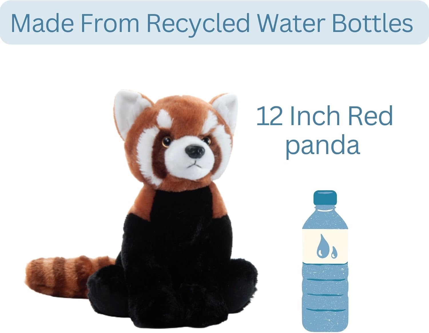The Petting Zoo Red Panda Stuffed Animal, Gifts for Kids, Wild Onez Zoo Animals, Red Panda Plush Toy 12 inches