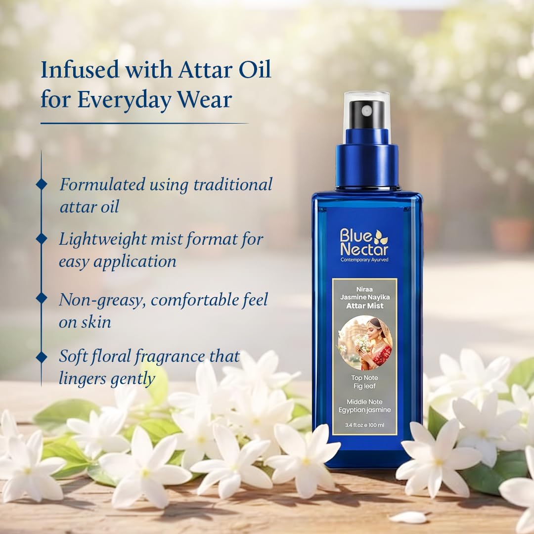 Blue Nectar Niraa Udupi Jasmine Body Mist para una frescura y relajación duraderas