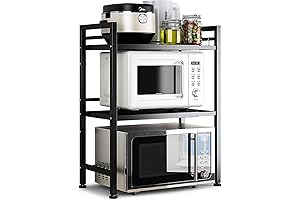 DOLALIKE Expandable Microwave Oven Counter Stand Storage