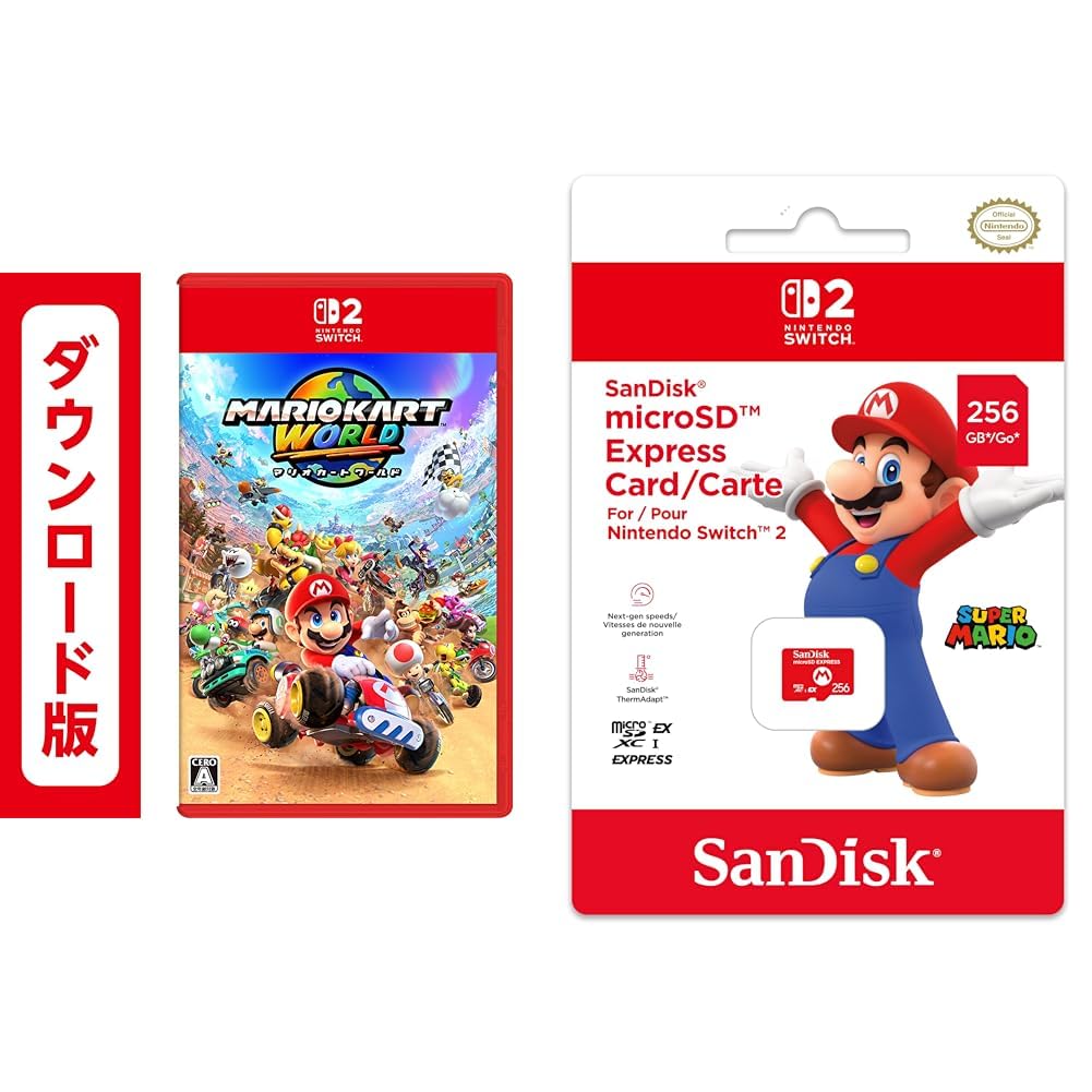 Amazon.co.jp: マリオカート ワールド|オンラインコード版 + 【任天堂