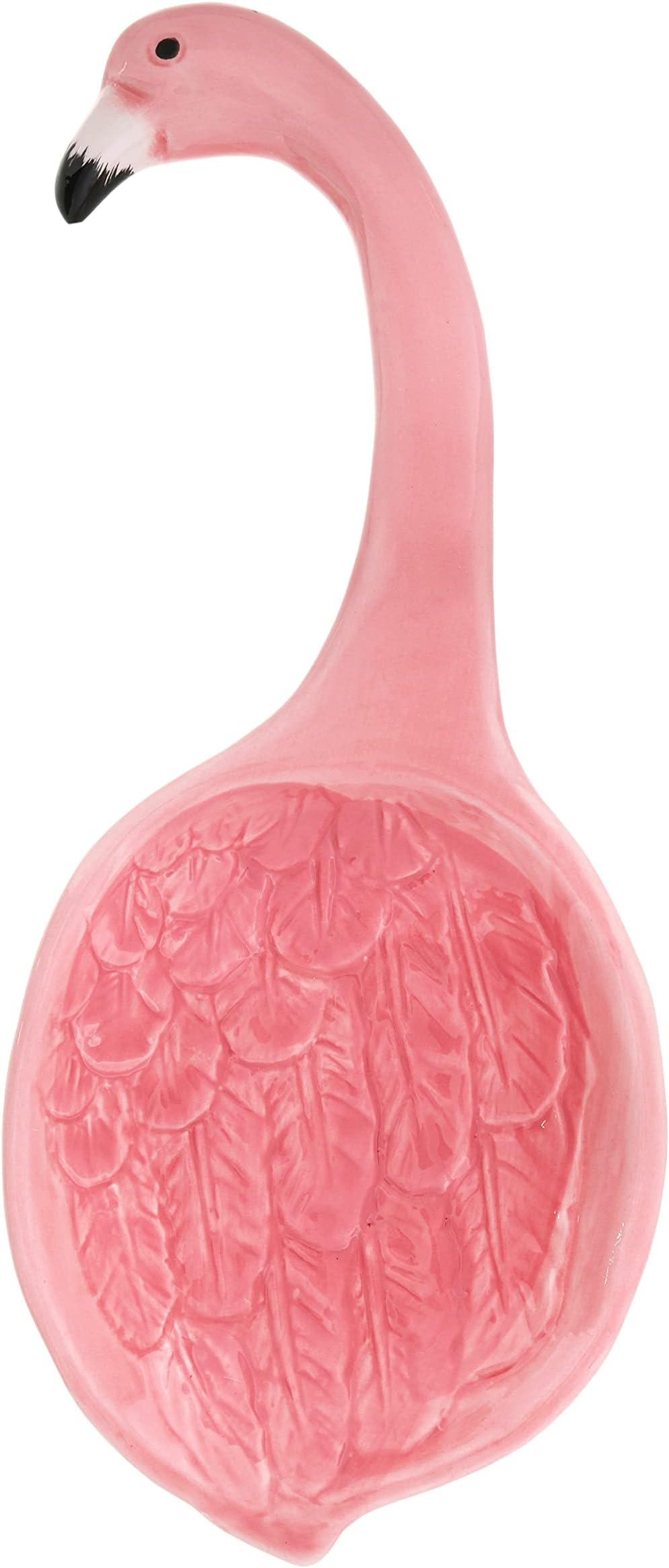 Animal-themed Ceramic Spoon Rest Kitchen Ladle and Spoon Holder - Flamingo