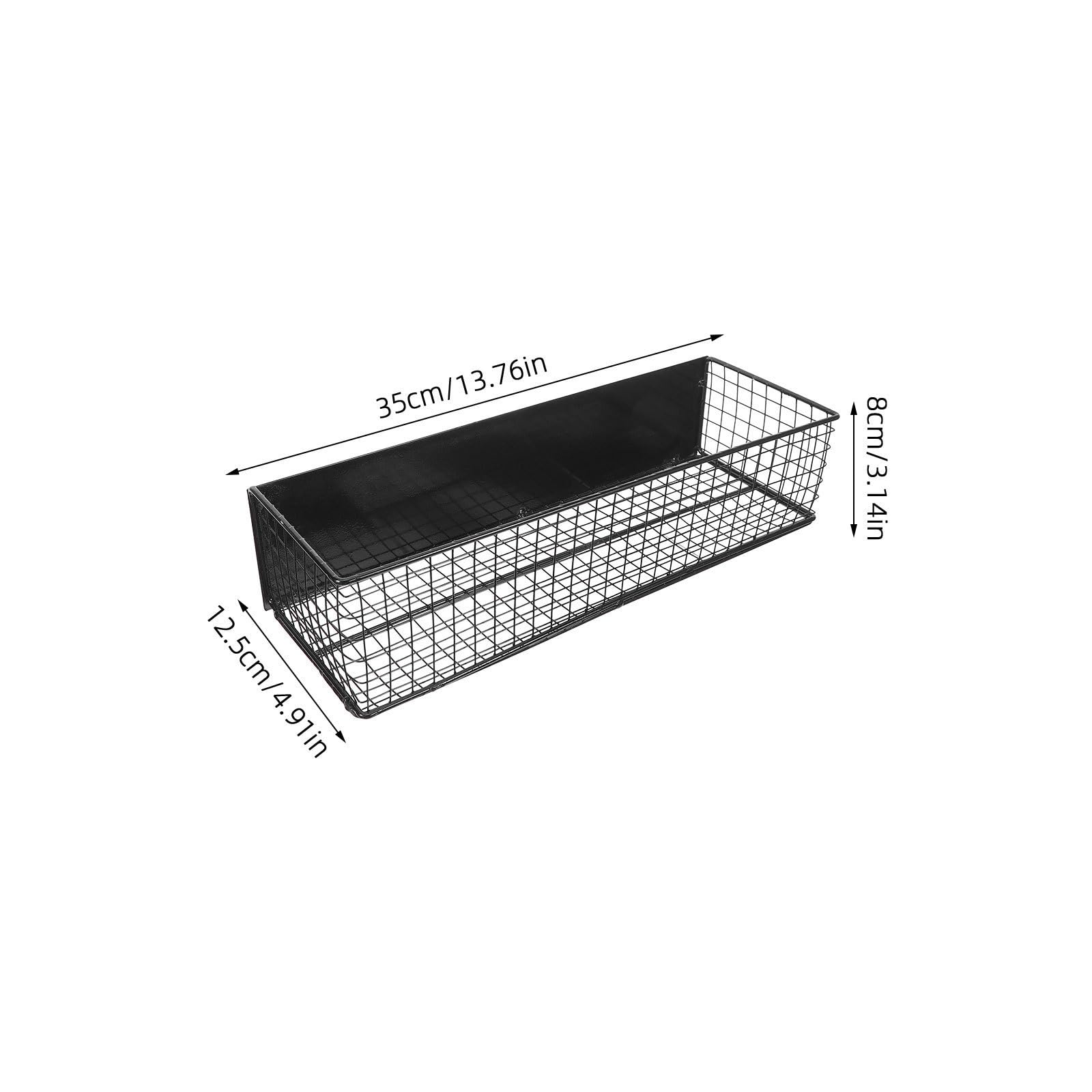STOBAZA Estante Magnético para Refrigerador de Hierro Negro, Almacenamiento