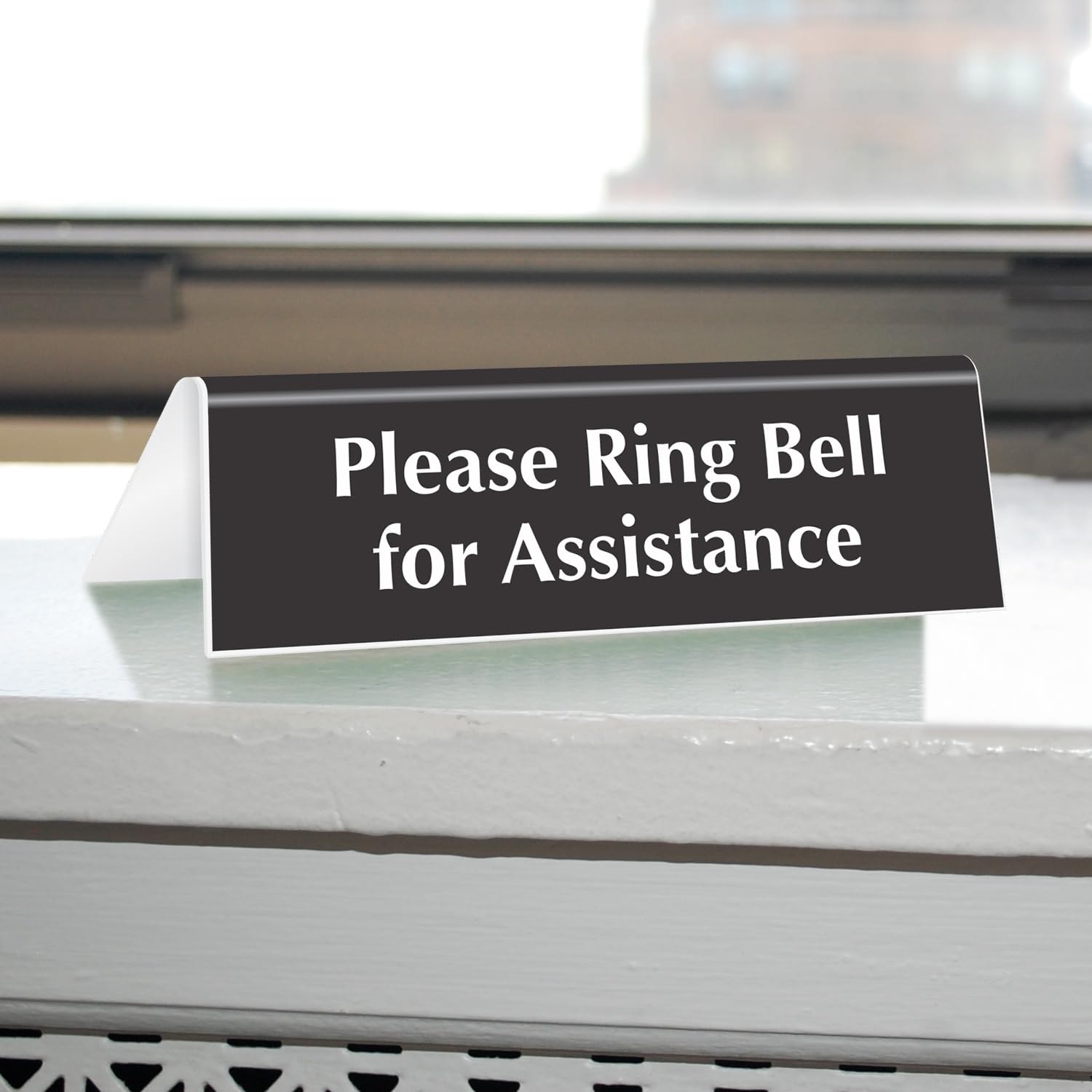 Square Smartsign Hand-rolled Edges Pocket Square SmartSign Check-In Desk Sign - 2x6 Inch ...