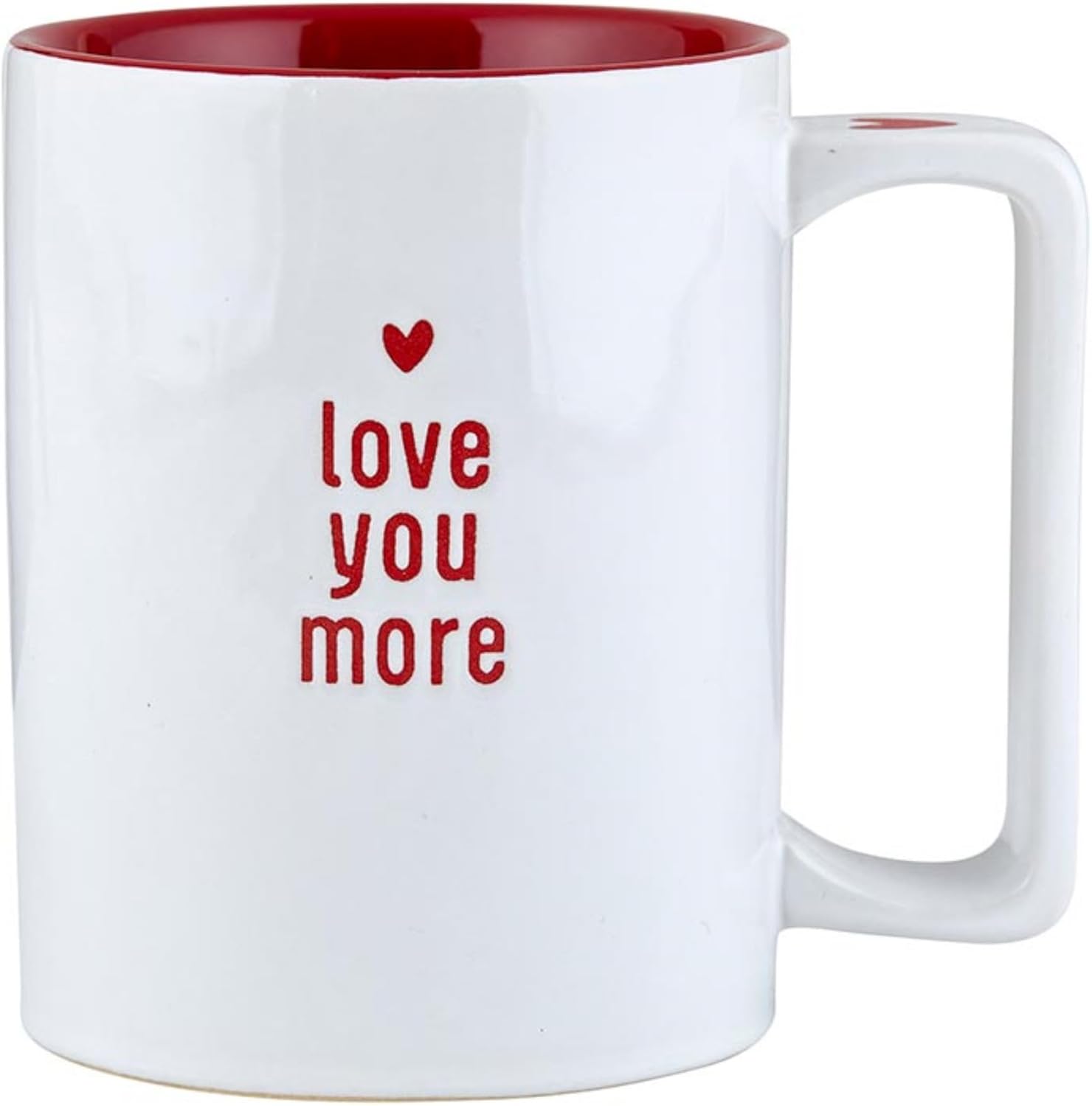 Santa Barbara Design Studio Coffee Cup Organic Ceramic Christmas Mug, 16-Ounces, Love You More