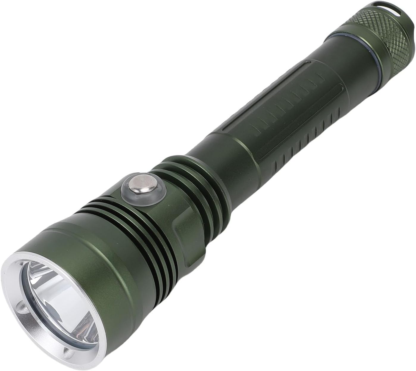 Pwshymi Diving Flashlight 80m Water Proof Dive Light Adjustable Brightness for Underwater Exploration Aluminum Alloy