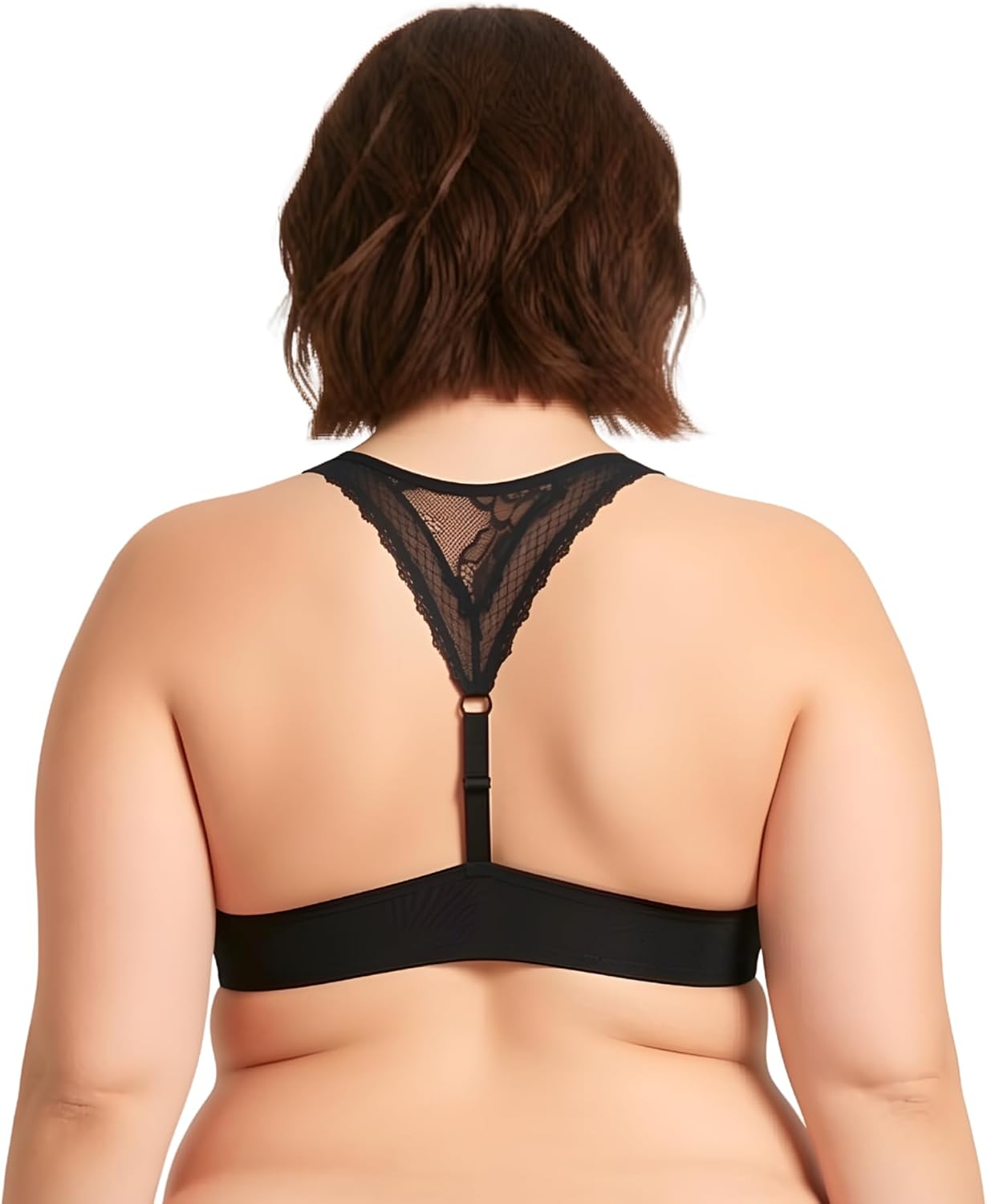 Curve Muse Women's Plus Size Push Up Add 1 Cup Underwire Halter Front Close Bras - Image 5