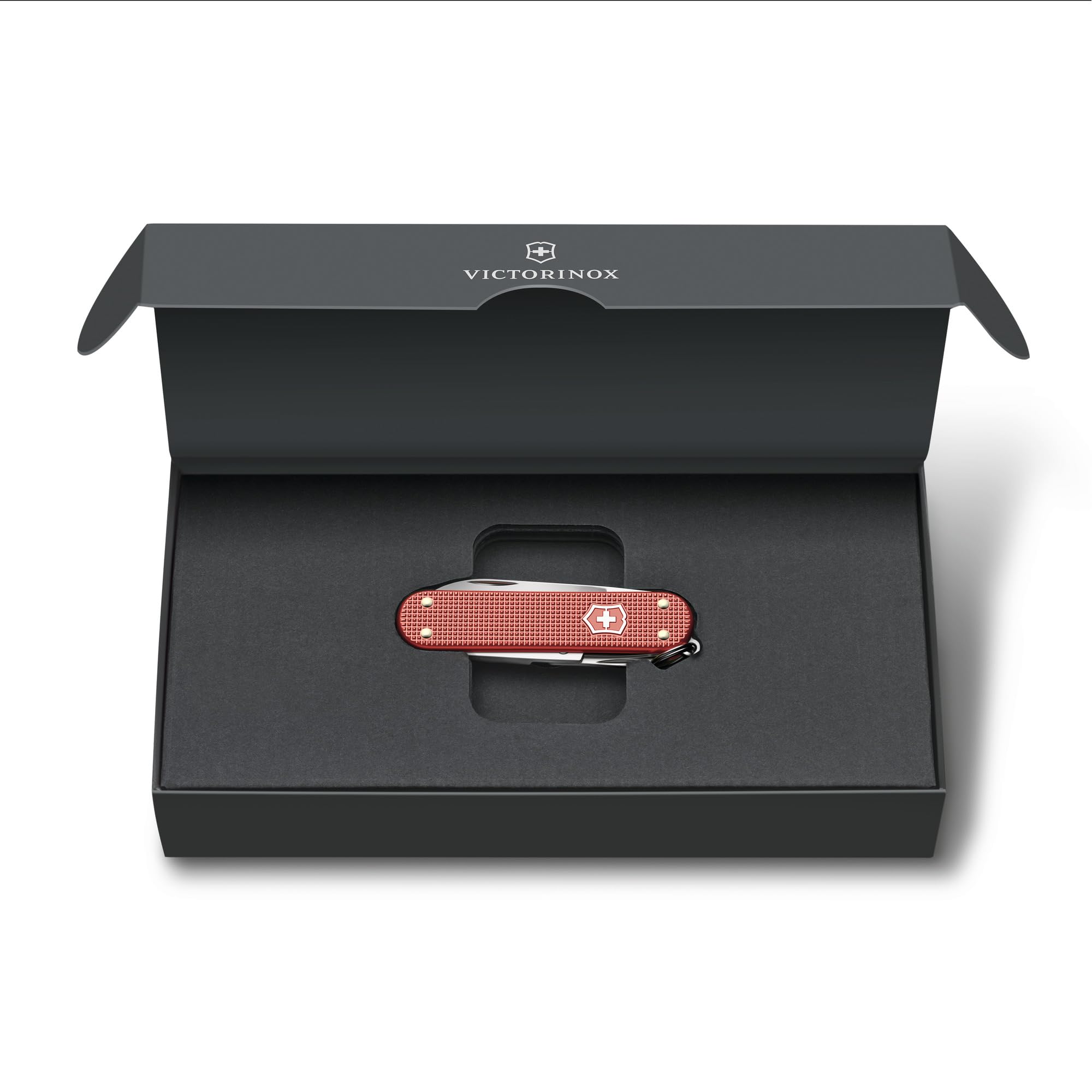 Victorinox Couteau Suisse Petit Classic SD Alox Édition Limitée 2025, Multitool, Couteau Suisse, 5 Fonctions, Lame, Ciseaux, Rouge