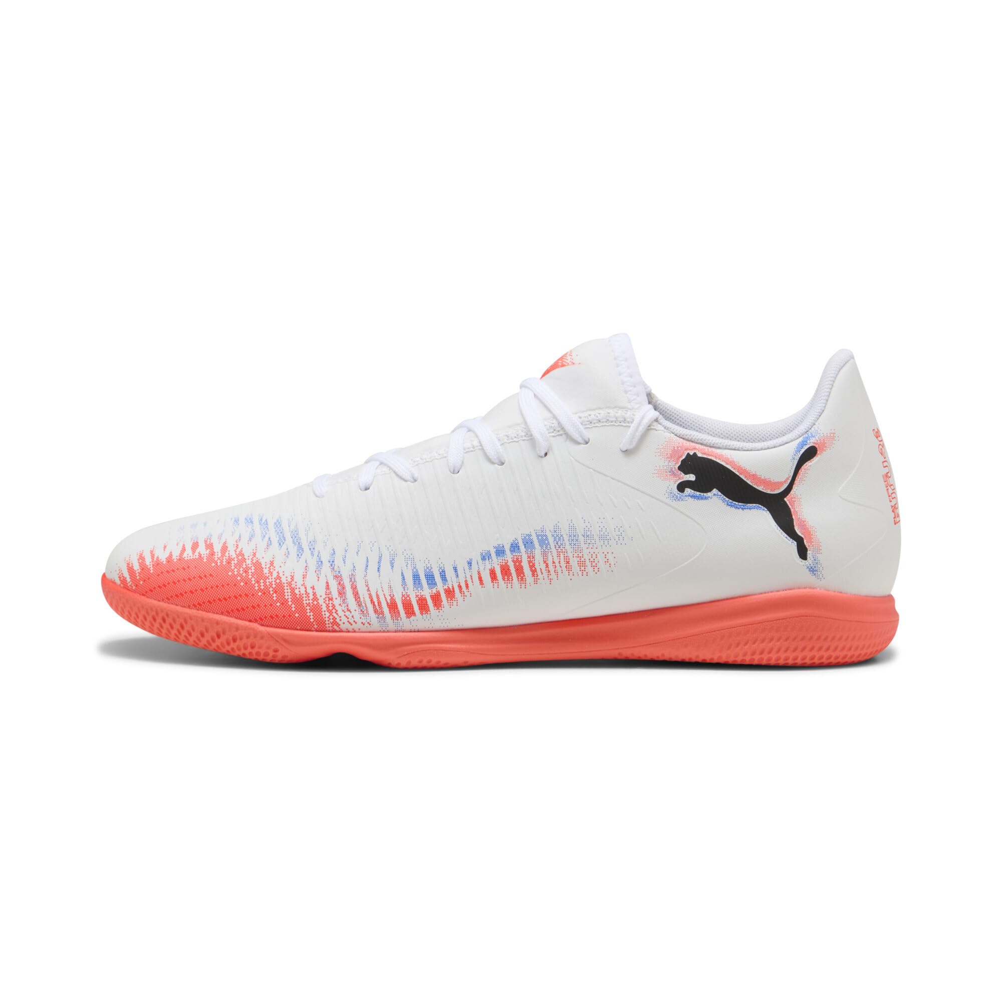PUMA Future Play Indoor Trainer mens Sneaker 43 EU White-black-glowing Red Ah25