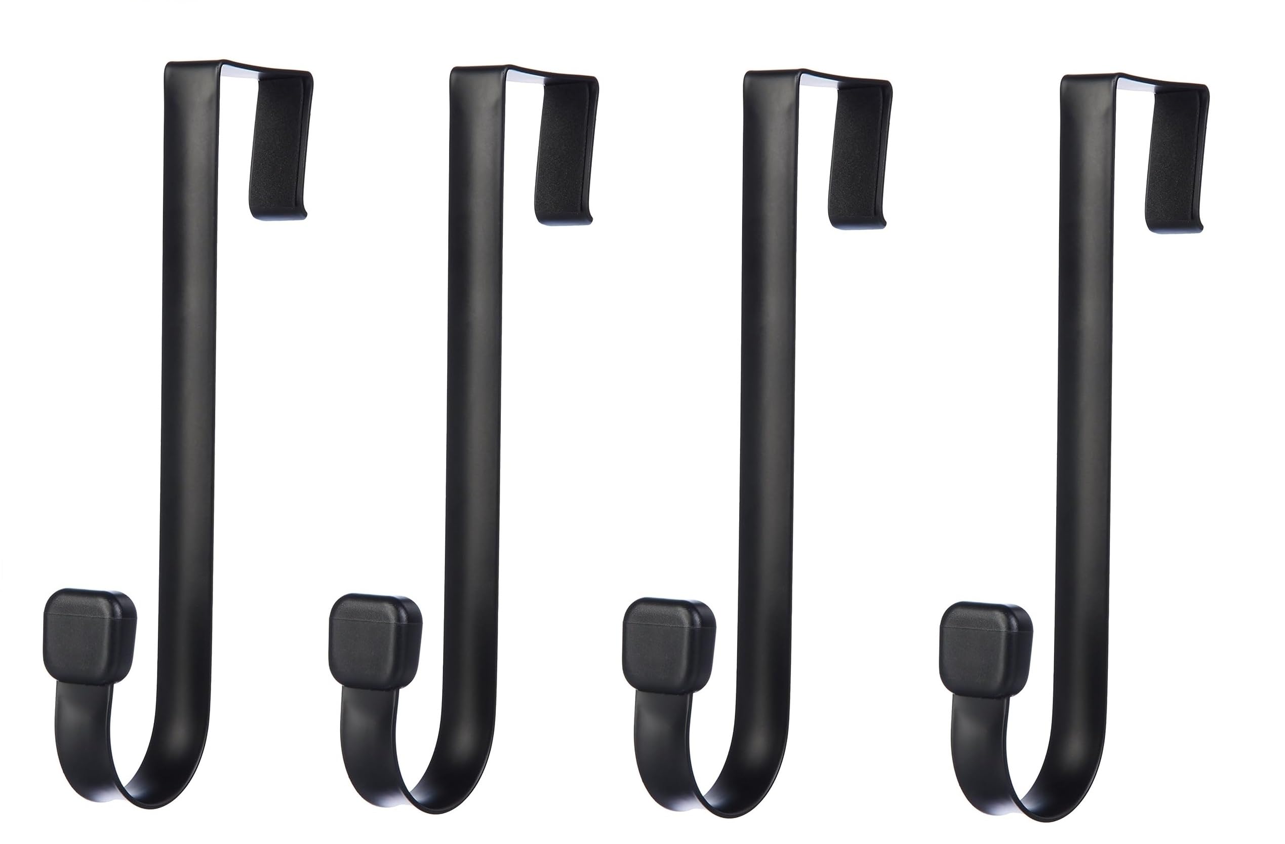 Konquer TimeS Heavy Duty Carbon Steel Over The Door Hook Hanger/No Drilling Required with Rubber Grip - Pack of 2 — Amazon image 8