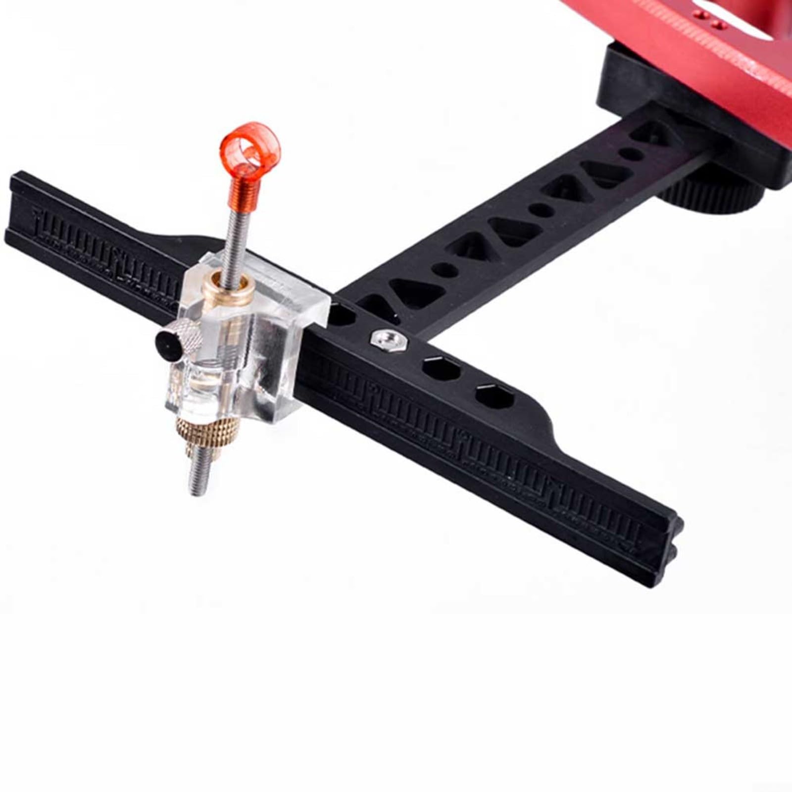 Alanmoship Professional T-Shape Recurve Bow Sight with Worm Gear Adjustment for Hunting Target Practice, Reversible Pin for Left Right Handed Archers, Black ABS