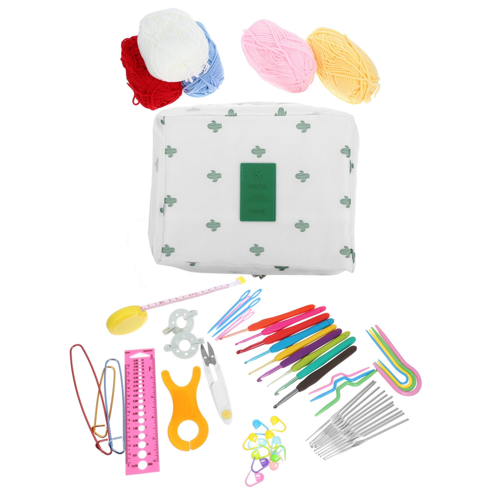 IMIKEYA Kit per Principianti all Uncinetto Completo, Adulto | Uncinetto Completo, Uncinetti Set, Kit per Lavori all Uncinetto, Decorazioni Scuola