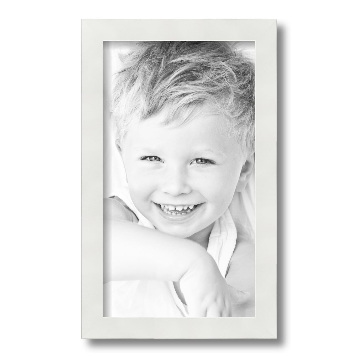 OneFRAME白(24mm×15個、30mm×1個) Amazon.com - ArtToFrames 9x16 inch Satin White Frame Picture Frame