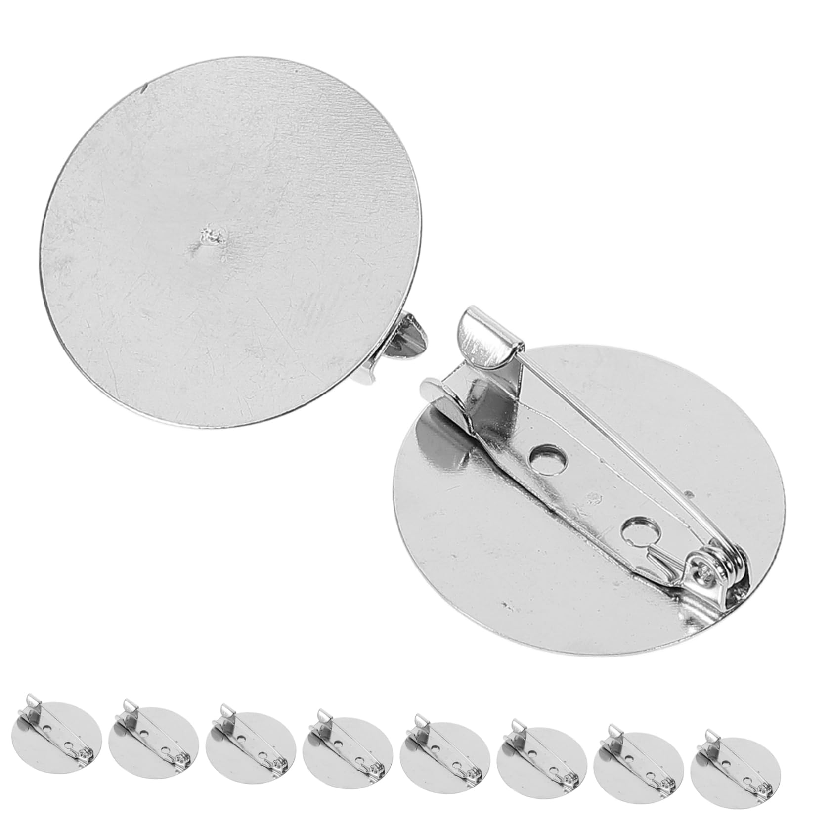 SEWACC 250piezas Bases De Broche Para Accesorios Para Broches Trays De Para Broches Placas
