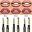 evpct 3Pcs Dusty Antique Rose Lip Liner and Lipstick Set Kit for Women Nude Beige Mauve Matte Fall Lipstick Shades Set Lip Stain Long Lasting Lipstick 24 hour Waterproof and Lip Liners Pencil Set